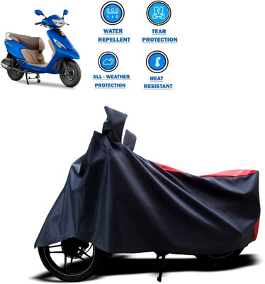 CODOKI Two Wheeler Cover for TVS(Zest, Red)
