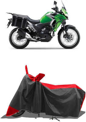 SUGASHRI Waterproof Two Wheeler Cover for Kawasaki(Versys X 300, Red, Black)