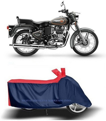 DSAMI Two Wheeler Cover for Royal Enfield(Bullet 500, Blue)