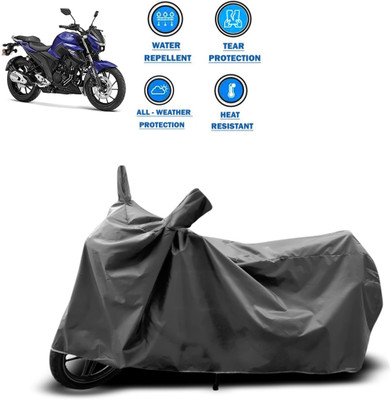 GOSHIV-car and bike accessories Two Wheeler Cover for Yamaha(Grey)