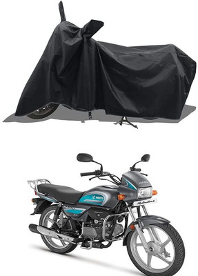 AJSTAR Waterproof Two Wheeler Cover for Hero(Splendor Plus, Black)