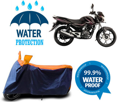 Mdstar Waterproof Two Wheeler Cover for Bajaj(Discover 100 DTS-i, Multicolor)