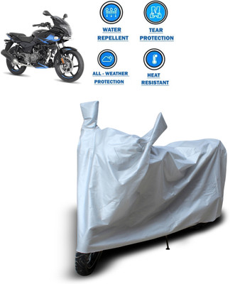 CODOKI Two Wheeler Cover for Bajaj(Pulsar 220F, Silver)