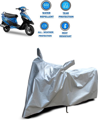 CODOKI Two Wheeler Cover for TVS(Scooty Pep+, Silver)