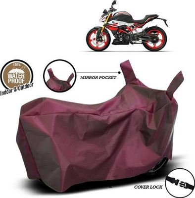 SK AUTO Waterproof Two Wheeler Cover for Universal For Bike(Maroon)