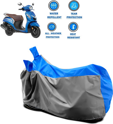 CODOKI Two Wheeler Cover for Yamaha(Fascino, Grey)