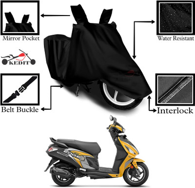SK AUTO Two Wheeler Cover for Universal For Bike(Maestro Edge 125, Black)