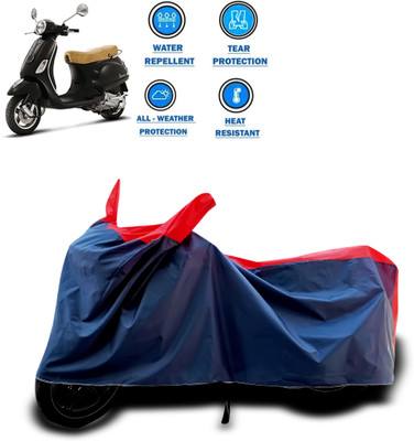 PAGORA Two Wheeler Cover for Piaggio(Vespa LX, Red)