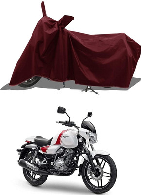 SK AUTO Two Wheeler Cover for Bajaj(V 150, Maroon)