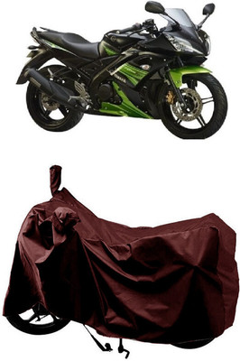 SUGASHRI Waterproof Two Wheeler Cover for Yamaha(YZF R15S, Maroon)