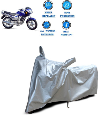 CODOKI Two Wheeler Cover for TVS(Victor GLX, Silver)