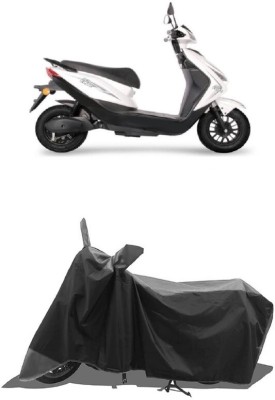 SUGASHRI Waterproof Two Wheeler Cover for Ampere(Reo Elite, Grey, Black)