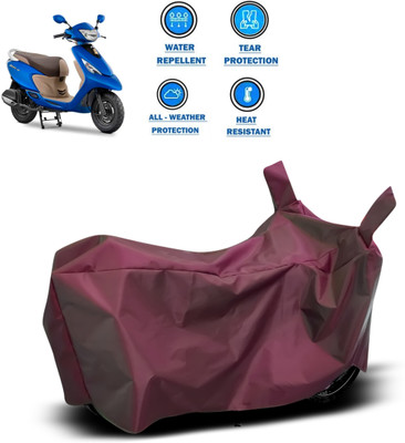 PAGORA Waterproof Two Wheeler Cover for TVS(Zest, Maroon)