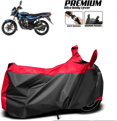 SK AUTO Waterproof Two Wheeler Cover for Bajaj(Platina 110, Red)