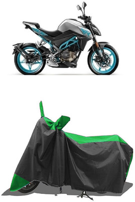SUGASHRI Waterproof Two Wheeler Cover for CFMoto(300NK, Green, Black)
