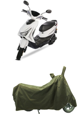 Coxtor Waterproof Two Wheeler Cover for Ampere(Reo Elite BS6, Gold)