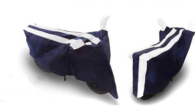SK AUTO Two Wheeler Cover for Bajaj(Pulsar 150 DTS-i, Blue, White)
