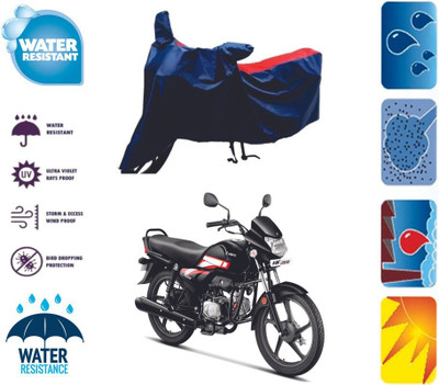 Mdstar Waterproof Two Wheeler Cover for Hero(HF Dawn, Red, Blue)