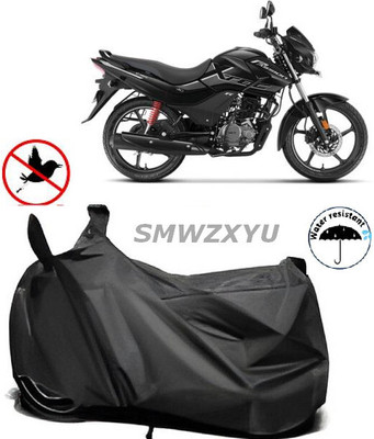 SK AUTO Waterproof Two Wheeler Cover for Hero(Passion Pro i3S, Clear, Black)
