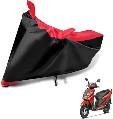 SK AUTO Waterproof Two Wheeler Cover for Honda(Grazia, Black, Red)