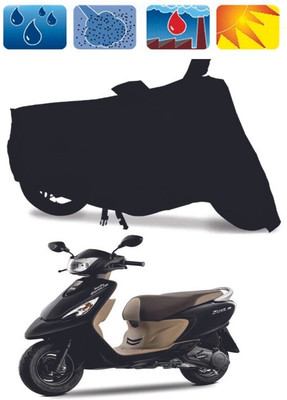 Mdstar Waterproof Two Wheeler Cover for TVS(Scooty Zest 110, Black)
