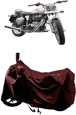 SUGASHRI Waterproof Two Wheeler Cover for Royal Enfield(Bullet 350, Maroon)