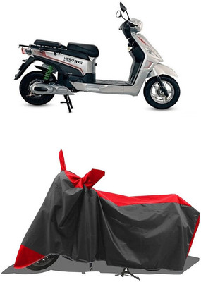 SUGASHRI Waterproof Two Wheeler Cover for Hero Electric(Electric NYX, Red, Black)