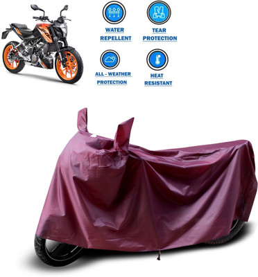 CODOKI Waterproof Two Wheeler Cover for KTM(125 Duke, Maroon)