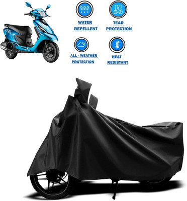 CODOKI Two Wheeler Cover for TVS(Scooty Zest 110, Black)