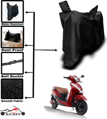 SK AUTO Two Wheeler Cover for Ampere(Magnus, Black)