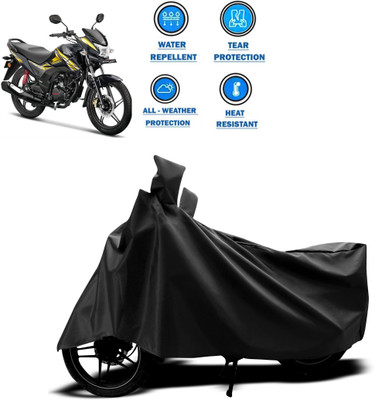 GOSHIV-car and bike accessories Two Wheeler Cover for Honda(CB Shine, Black)