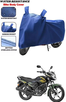 RONISH Waterproof Two Wheeler Cover for Yamaha(Saluto, Blue)