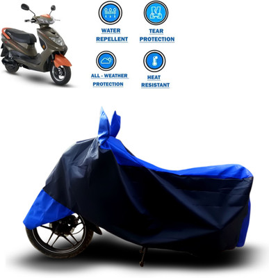 CODOKI Two Wheeler Cover for Okinawa(Ridge Plus, Blue)
