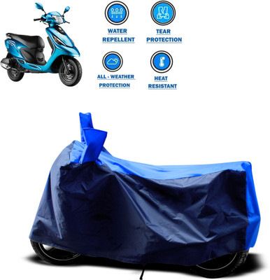 CODOKI Two Wheeler Cover for TVS(Scooty Zest 110, Blue)