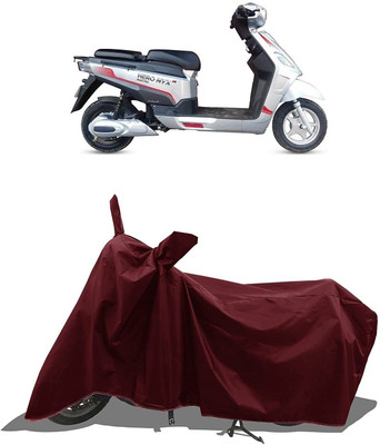 SK AUTO Two Wheeler Cover for Hero(Electric AXLHE-20 BS6, Maroon)