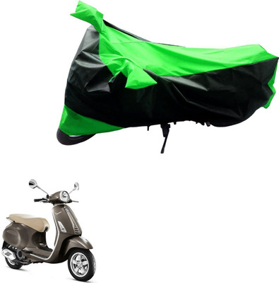 SK AUTO Two Wheeler Cover for Piaggio(Vespa SXL, Black, Green)