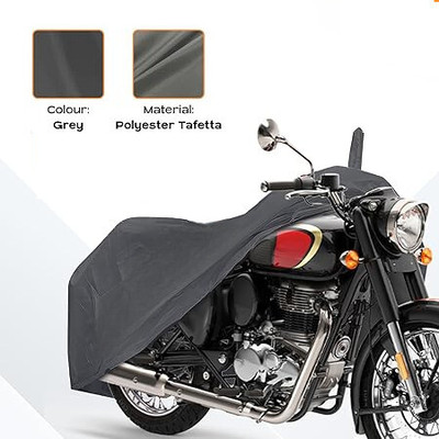 SK AUTO Waterproof Two Wheeler Cover for Royal Enfield(Black)