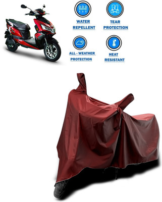 CODOKI Waterproof Two Wheeler Cover for Okinawa(i-Praise, Maroon)