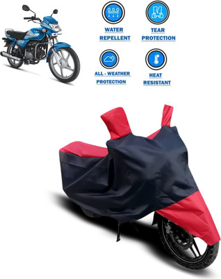 CODOKI Two Wheeler Cover for Hero(HF Deluxe Eco, Red)