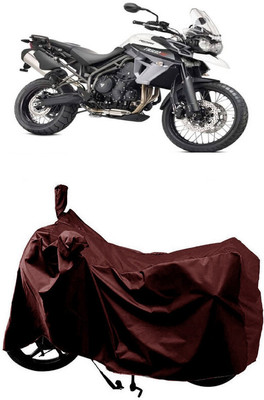 SUGASHRI Waterproof Two Wheeler Cover for Triumph(Tiger 800 XCA, Maroon)