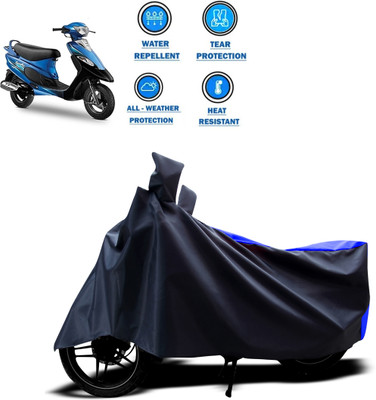 CODOKI Two Wheeler Cover for TVS(Scooty Pep+, Blue)
