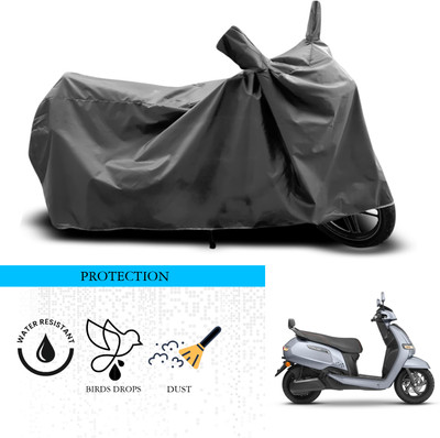 ANTHUB Waterproof Two Wheeler Cover for TVS(iQube Electric, Grey)