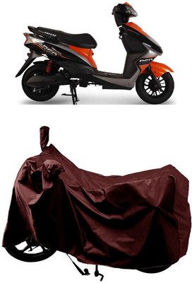 SUGASHRI Waterproof Two Wheeler Cover for Ampere(REO BS6, Maroon)