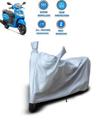 PAGORA Two Wheeler Cover for Hero(Pleasure+ 110, Silver)