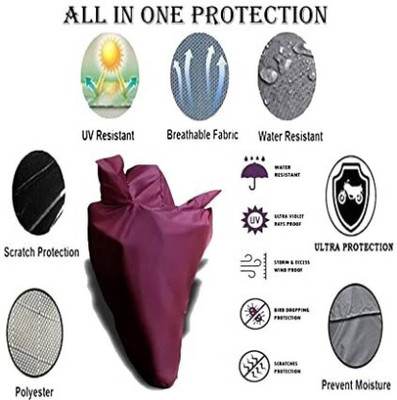 SK AUTO Waterproof Two Wheeler Cover for Honda(Maroon)
