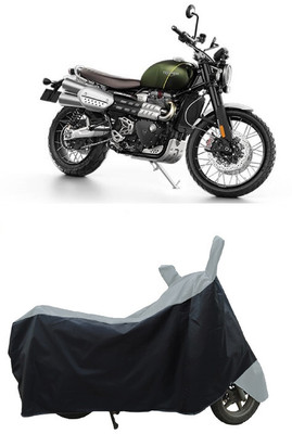 Coxtor Waterproof Two Wheeler Cover for Triumph(Scrambler 1200 BS6, Grey)