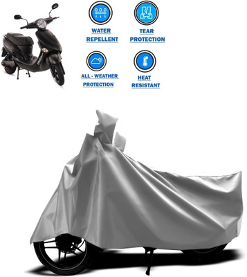 CODOKI Two Wheeler Cover for Hero(Electric Photon, Silver)