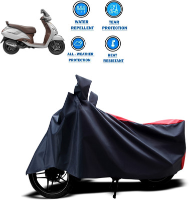 PAGORA Two Wheeler Cover for TVS(Jupiter, Red)