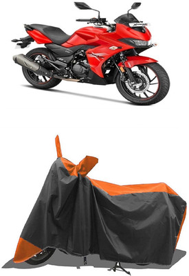 SUGASHRI Waterproof Two Wheeler Cover for Hero(MotoCorp Xtreme 200S, Orange, Black)