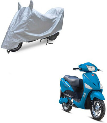 SK AUTO Waterproof Two Wheeler Cover for Hero(Electric, Silver)